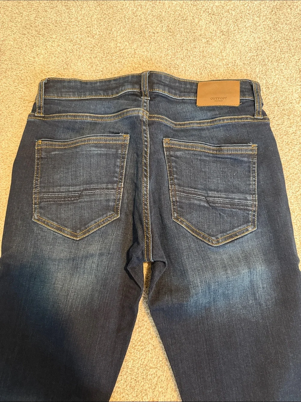 Slim Straight Men's Jeans in Dark Blue